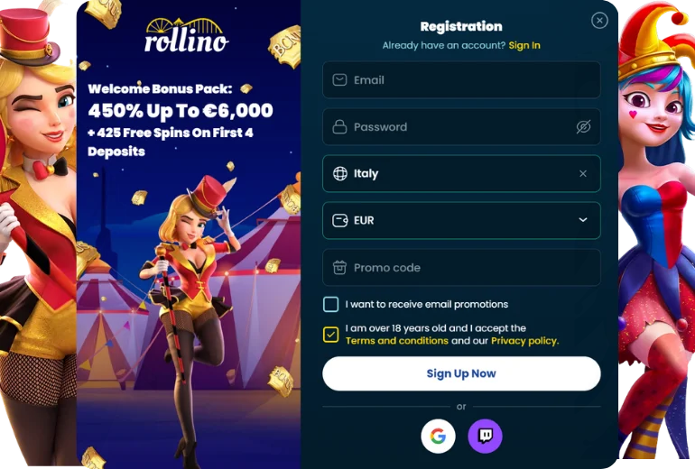 Rollino registrati